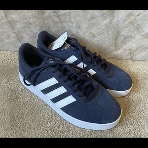 Adidas VL Court 2.0 Blue Sneakers Shoes 8, New